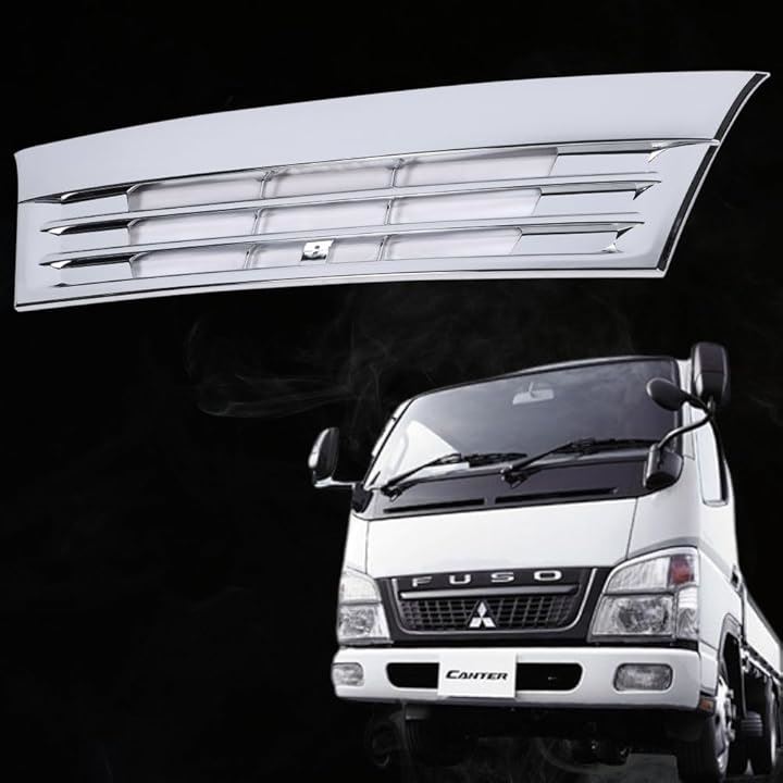 互換品 三菱 ふそう ジェネレーション キャンター フロントグリル メッキ 標準 2t トラック 社外品(クロムメッキ)