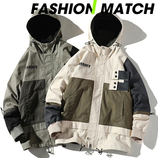 超目玉 カジュアルジャケット メンズ ライダースジャケット 長袖 パーカー 春 夏 秋 冬 フード付き 3シーズン 通勤 通学 ファッション バイクジャケット お兄系 aaa 4,643円