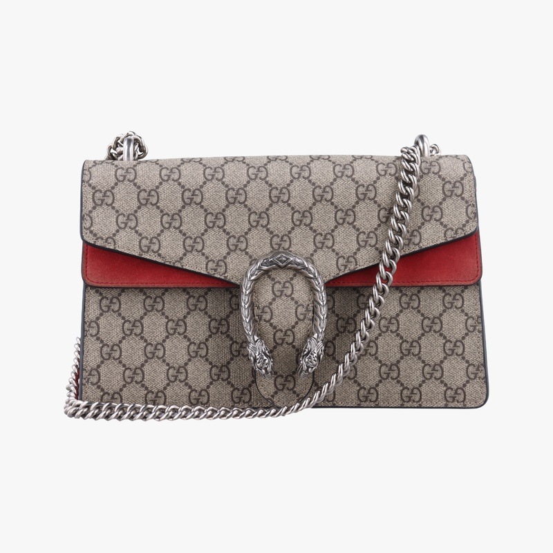 ディオニュソスベージュ×レッドPVCコーティングキャンバス × スエード400249E026392252中古