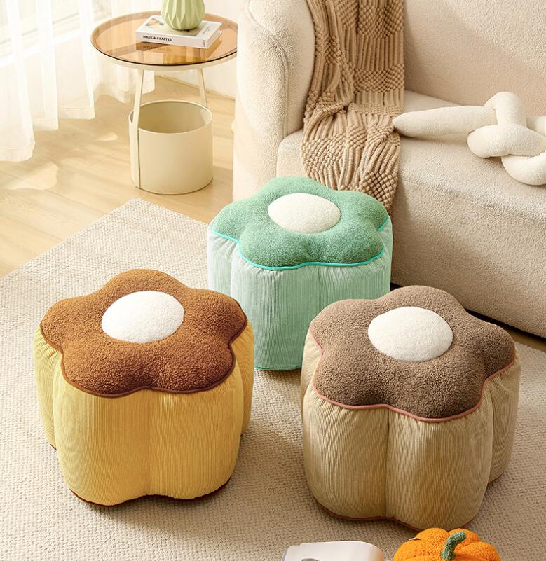 クッション 座布団　高反発 厚み38センチ スツール 椅子 キッズ 子供用 極厚 クッション 足置き 座椅子 椅子 フットレスト 床 座る おしゃれ 北欧 インテリア 雑貨 子供 丸椅子 小さい い