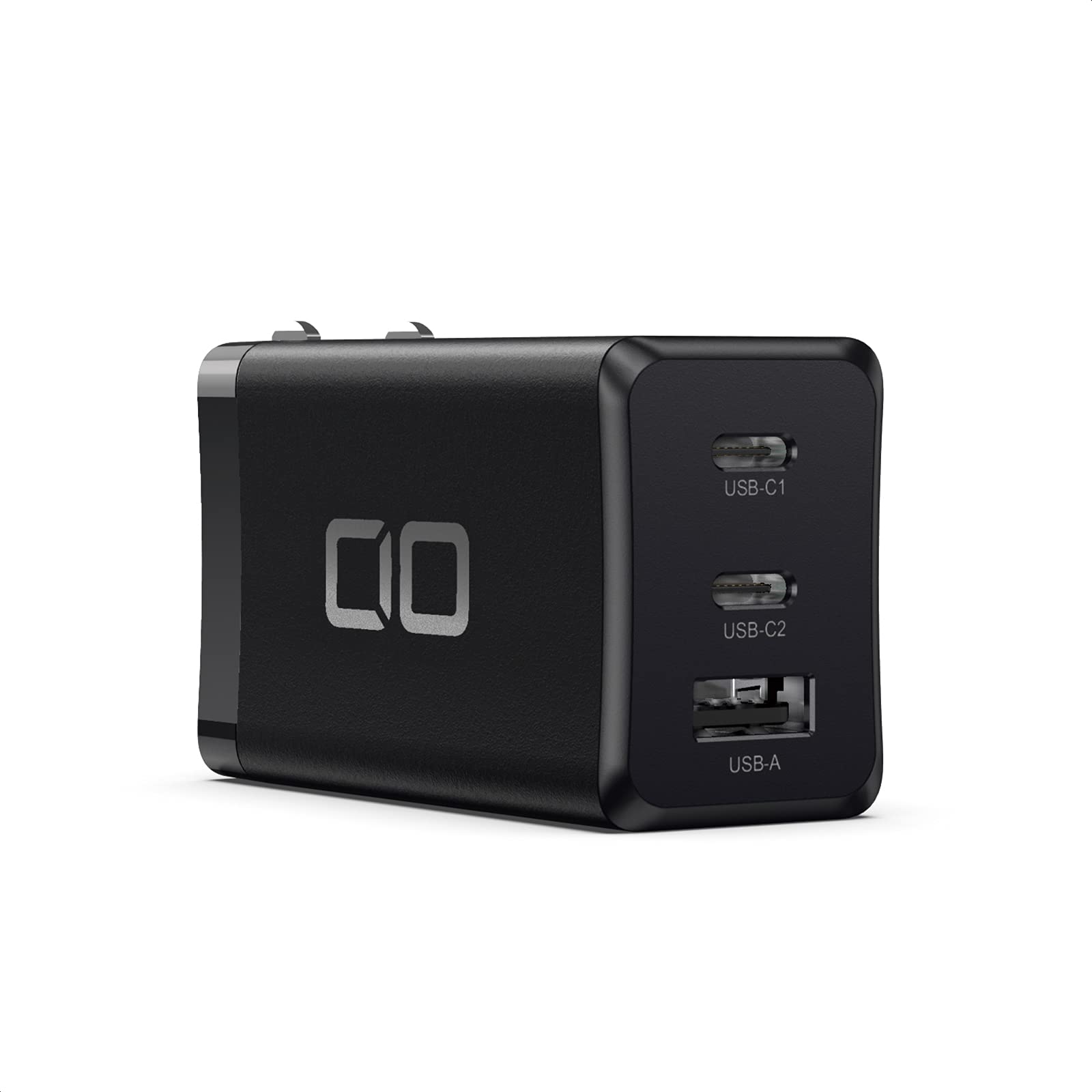 CIO LilNob PD3.0 65W 3ポート 世界最小 急速 充電器 GaN(窒化ガリウム)/PPS/USB PD3.0/Type-C/USB-C/軽量/折畳式プラグ 超コンパクト iPhone