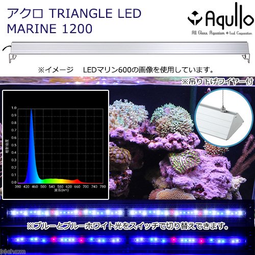 アクロ　ＴＲＩＡＮＧＬＥ　ＬＥＤ　ＭＡＲＩＮＥ　１２００　海水魚　サンゴ　照明　水槽　ライト　ＣＲＣ10―15―10―60―20
