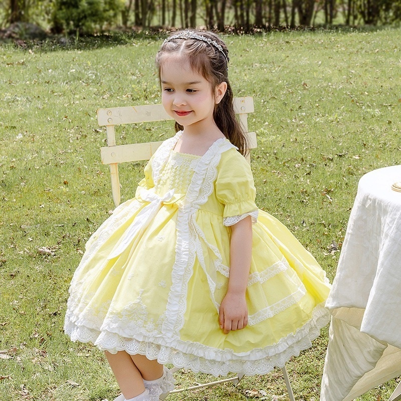 サマーガールズプリンセスドレス子供用ロリータロリータスカートチュチュスカートヘア 7,041円
