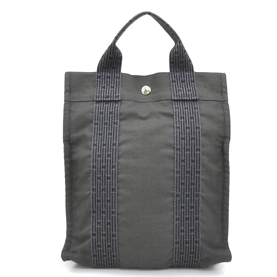 エルメス HERMES リュック エールライン アド PM キャンバス ダークグレー シルバー レディース e61093g