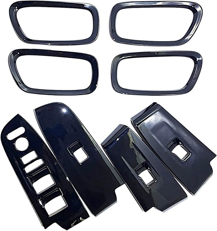 ホンダ 新型 ヴェゼル RV系 RV3 RV4 RV5 RV6 内装 カスタム パーツ アクセサリー インナー ドアハンドル パネル スイッチ カバー セット ピアノ (ピアノブラック)