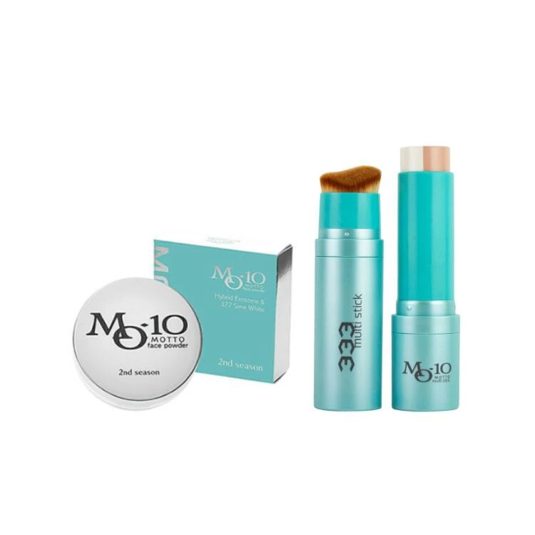 MOTTO 2nd セカンド MO-10 フェイスパウダー ＆ マルチスティック セット メイクアップ スキンケア 超微粒子次世代 フェイスパウダー ヒト幹細胞順化培養液 ハイブリッドエクソソーム配合