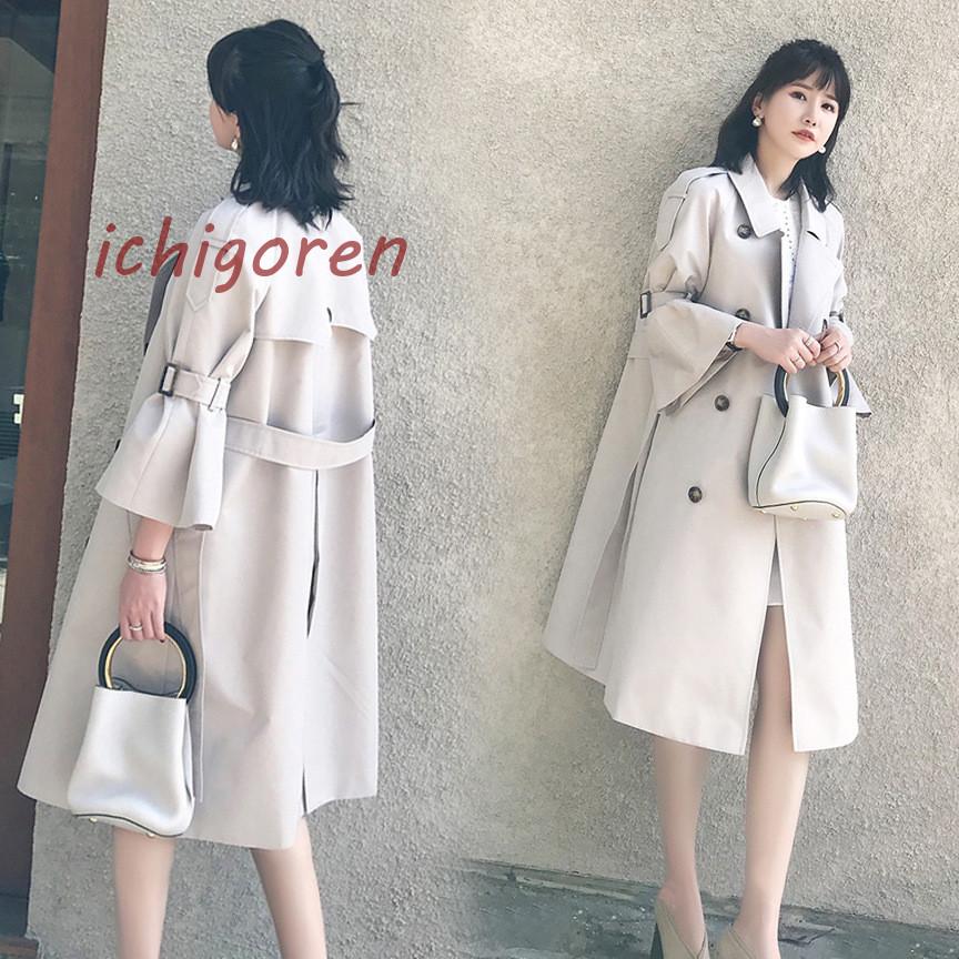 トレンチコート コート レディース 春 きれいめ トレンチ ロング アウター スプリングコート 40代 50代 オリジナル 大きいサイズ 入学式 卒業式 入園式 4,960円