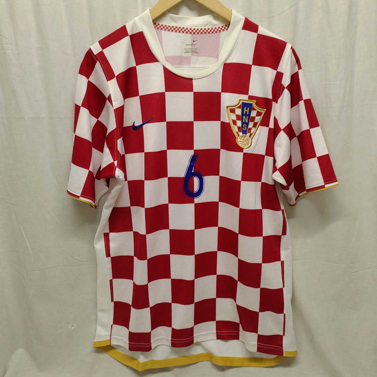 【中古】NIKE ナイキ サッカー クロアチア代表 2006-07 ユニフォーム #6 ユリカ・ブラニェス サイズL