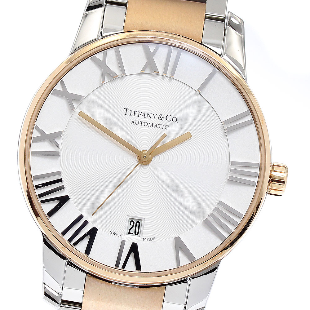 ベルト訳あり ティファニー TIFFANY&Co. Z1800.68.13A21A00A アトラスドーム デイト PGコンビ 自動巻き メンズ _889595【中古】