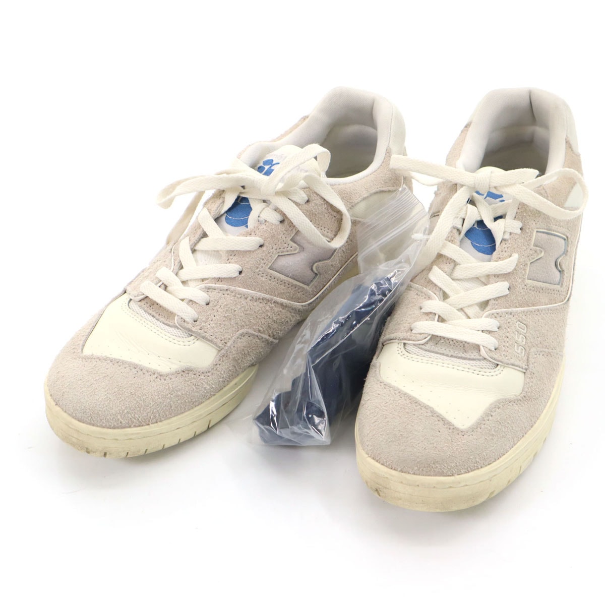 x AIME LEON DORE BB550AC1 エイメレオンドレ コラボ スニーカー 30 ベージュ シューレース付き メンズ 古着