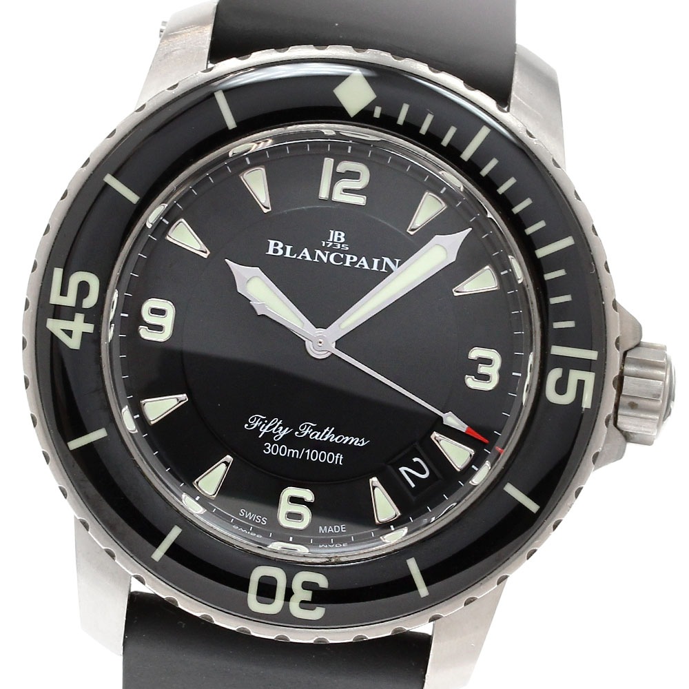 ブランパン Blancpain 5015-12B30-B52A フィフティファゾムス デイト 自動巻き メンズ 保証書付き_837255【中古】 633,560円