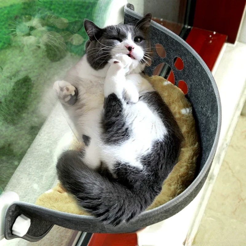 ペット用の強力な吸盤付きハンモック,寝袋,窓用の吊り下げ式シート,子猫と猫用の巣