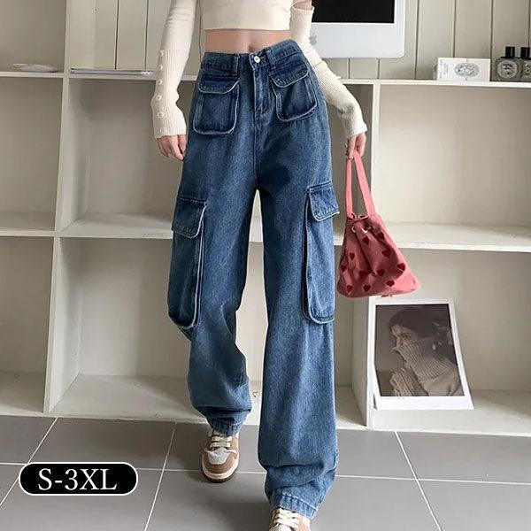 【超お得1つ買うと10個もらえる】急速出荷7月最新デザイン&20%OFFカーゴパンツ デニムパンツ レディース ゆったり ミリタリーパンツ 大きいサイズ ヒップホップ ダンス衣装 ワイドパンツ ストリ