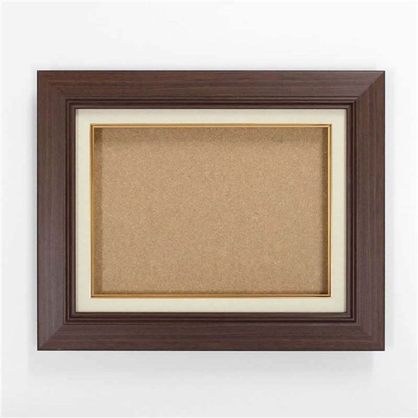 油絵額・キャンバス額・日本画・茶色油絵額 木製油縁額 SM（227×158mm） ブラウン