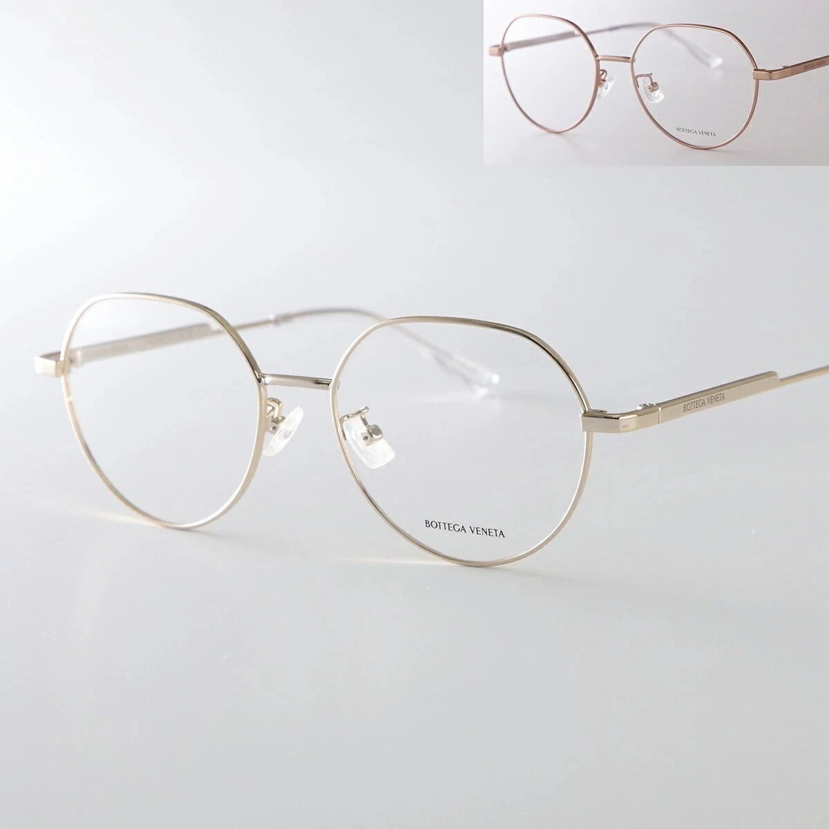 BOTTEGA VENETA ボッテガヴェネタ メガネ BV1076OA レディース ボストン型 メタルフレーム 細フレーム クリングスタイプ ロゴ アイウェア カラー2色 24,966円