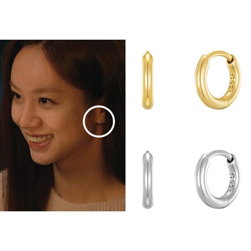 [テヨン/ヘリ/BTOBソウングァン/イヒョンが 着用]タイニーワンタッチイヤリング/人気ジュエリー 韓国ファッションスタイル デイリーアクセサリー SNSで人気