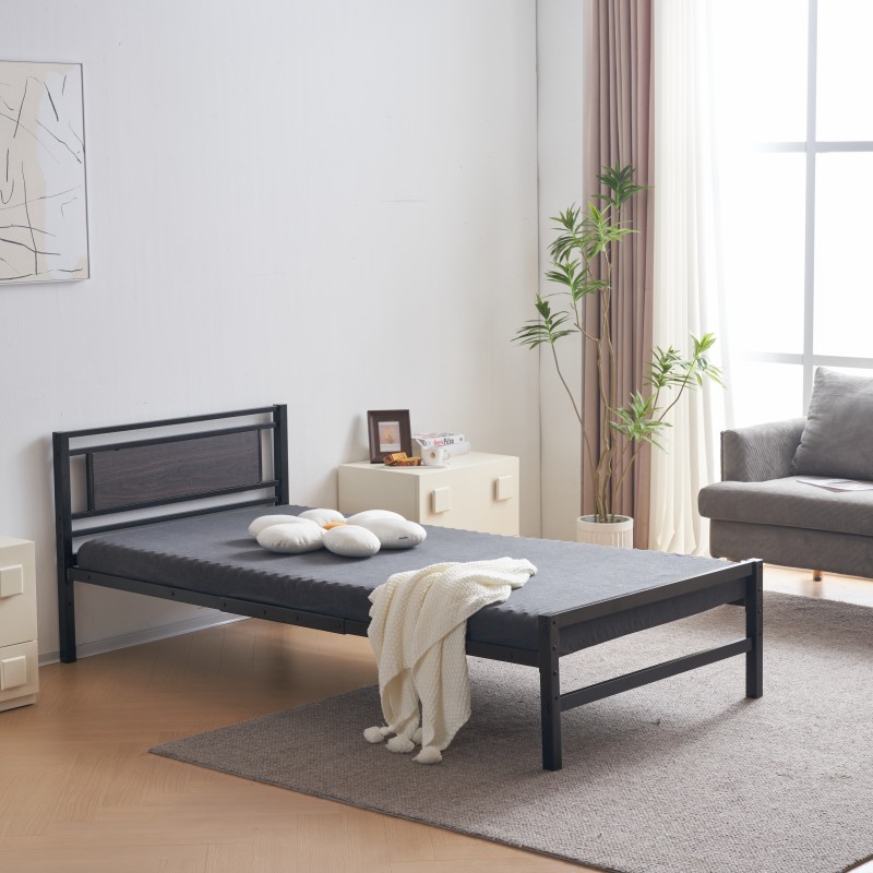 パイプベッド シングル ベッド 宮 三段階高さ調整可 スチール 耐震 ベッド北欧風 子供部屋 大人 子供 ベッドフレーム 収納 おしゃれ 一人暮らし