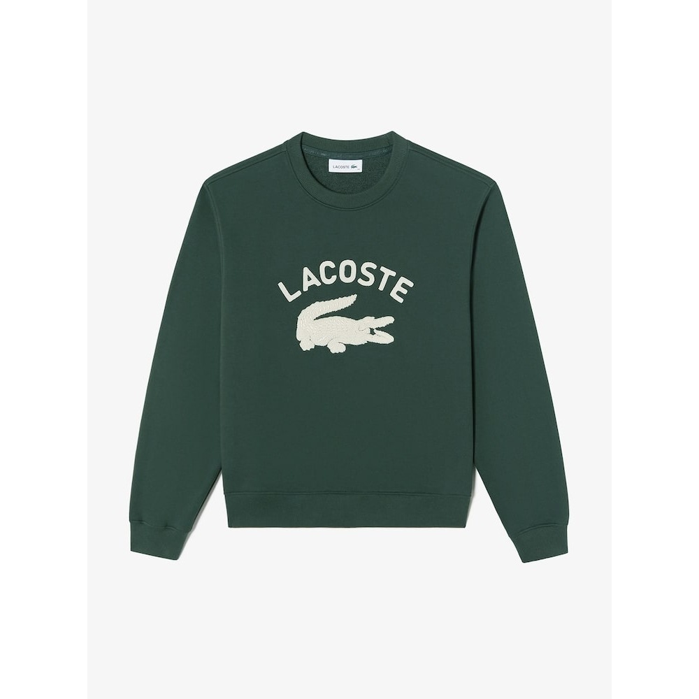 ラコステ女性用コピークルーネックスウェットシャツ SF944E-54N YZP Q2NSF944E-54NYZP