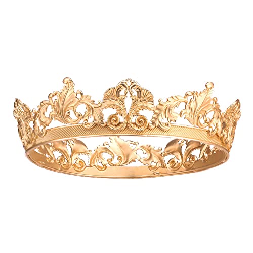 並行輸入品SWEETV Gold Queen Crown for Women Royal Tiara