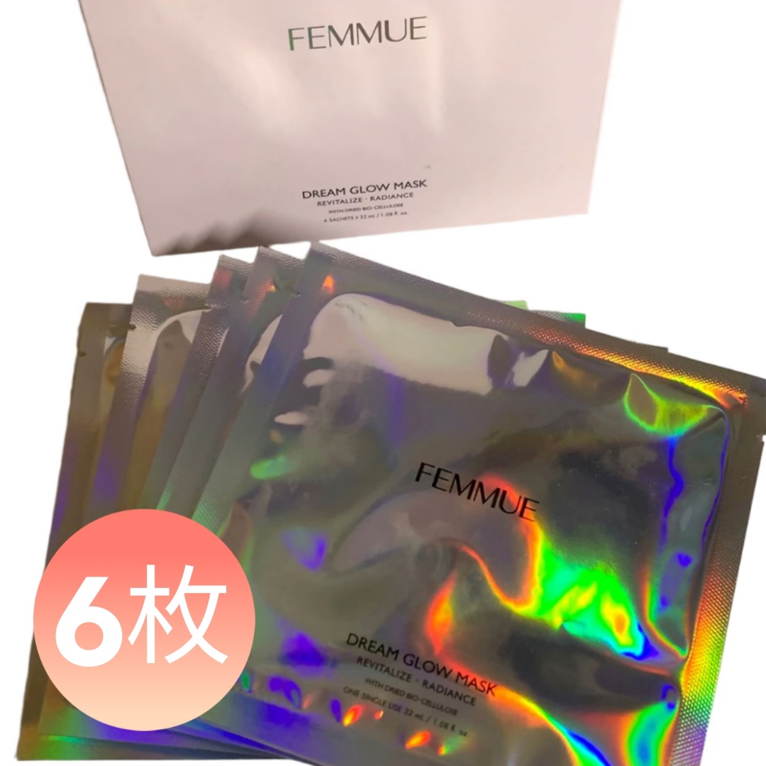 【SNS 人気 / TYPE選択可能】 ドリームグローマスク（6枚入）/活力/ツヤ/輝き/肌ケア/キメ/ヒアルロン酸/速光/速乾性を改善