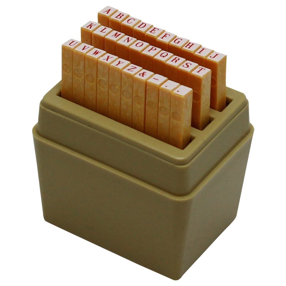 （まとめ買い）柄付ゴム印 アルファベットセット 6号 TEA-12 [x3]
