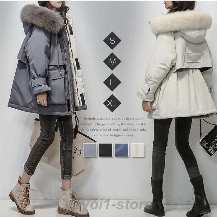 中綿コート 中綿ジャケット レディース 冬 秋 厚手 暖かい 保温 防寒 秋冬 ダウンコート フェイクダウン アウター ジャケット フード ゆったり