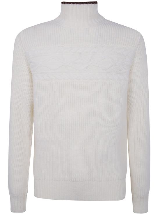 ERMENEGILDO ZEGNA Men Turtle Neck UGM59A2 GCT420 105 WHITE