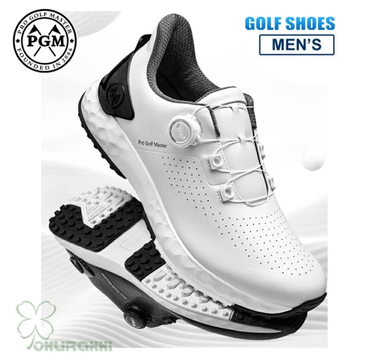 ゴルフ ゴルフシューズ 夏用 メッシュ通気 ダイヤル式 ソフトスパイク メンズ スパイクシューズ スニーカー 靴 紳士 防水 人工皮革2505gfshoe01