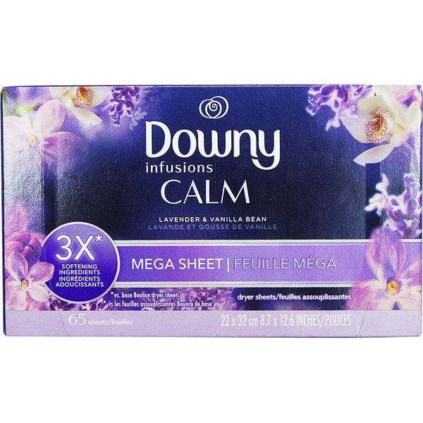ダウニー インフュージョン 衣類乾燥機用柔軟仕上げシート ラベンダー＆バニラビーン(3本セット)