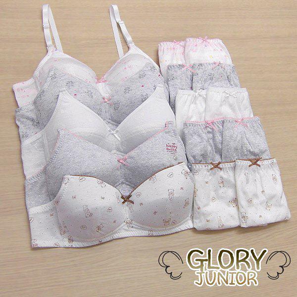 ジュニア2段階コットンブラパンティー15種(2GLB15AA)75AA~85AA