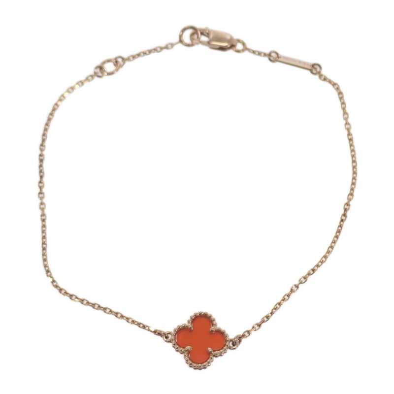 スウィートアルハンブラ VCARN59K00 ブレスレット K18PG ピンクゴールド カーネリアン レディース【Aランク】