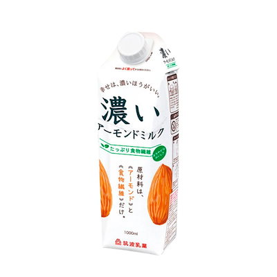 他サイト： 筑波乳業 濃いアーモンドミルクたっぷり食物繊維1000ml 1本 アーモンドミルク アーモンド ミルクの商品画像