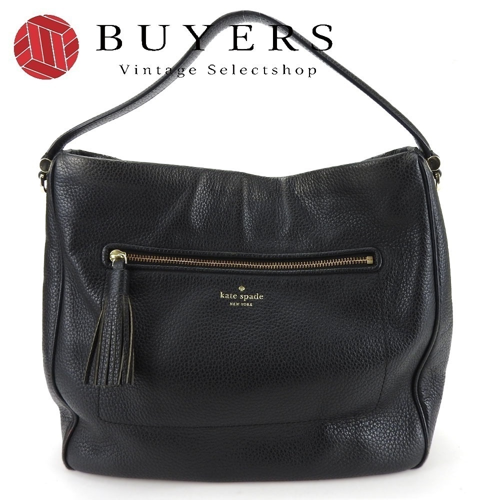 中古 ショルダーバッグ WKRU4224 レザー ブラック ゴールド金具 肩掛け レディース 女性