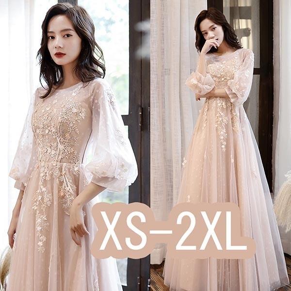 ラウンド エレガント ドレス 大人 ピアノ 発表会 ロング丈 ファスナータイプ パーティー 演奏会 結婚式 10,066円