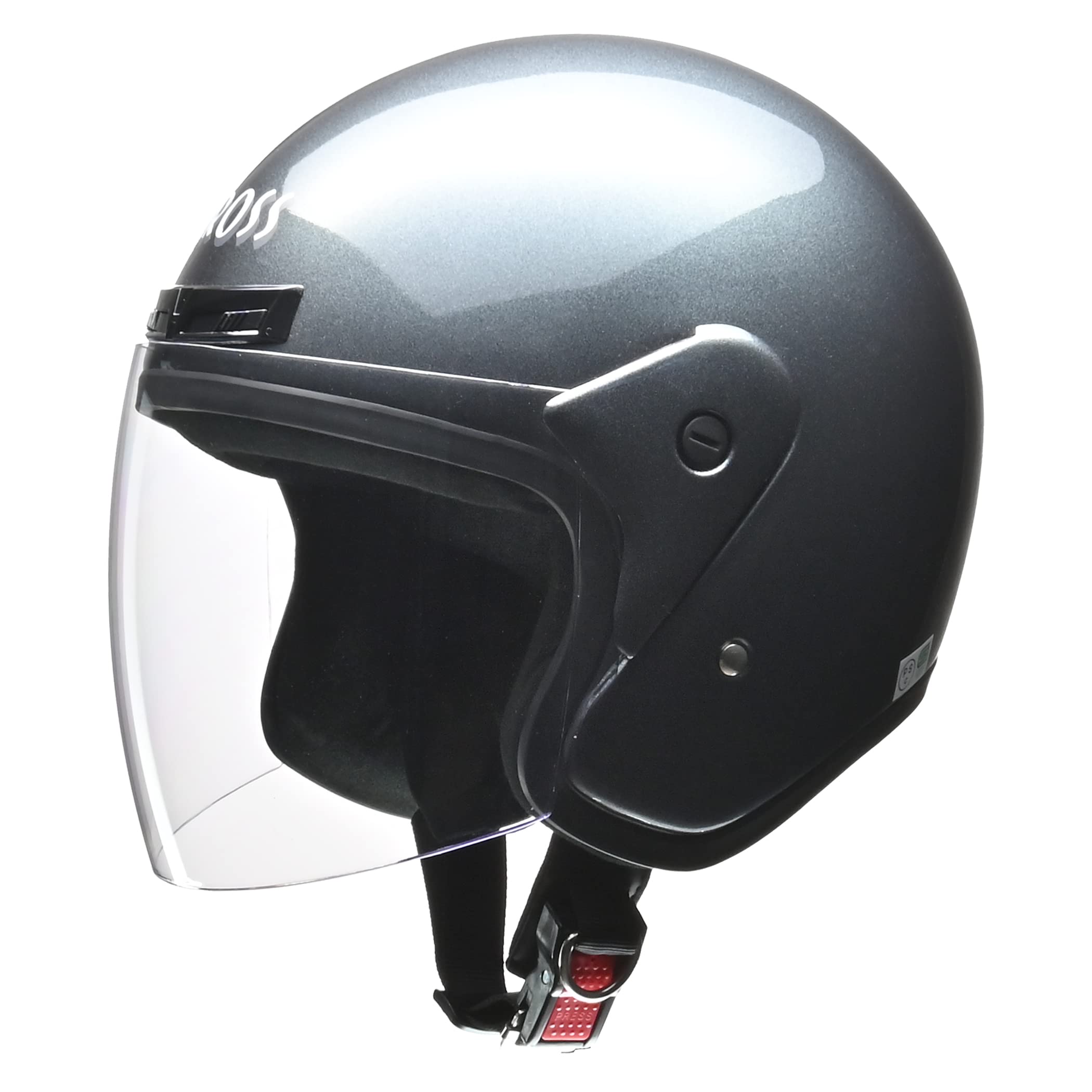 リード工業(LEAD) CROSS CR-720 ジェットヘルメット ガ ンメタリック FREE (頭囲 57cm~60cm未満)