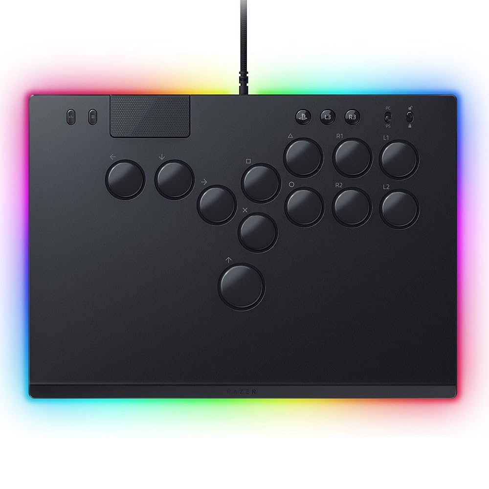 PlayStation公式ライセンス商品 Razer レイザー Kitsune PS5 & PC 用 アーケードコントローラー ライティング キツネ