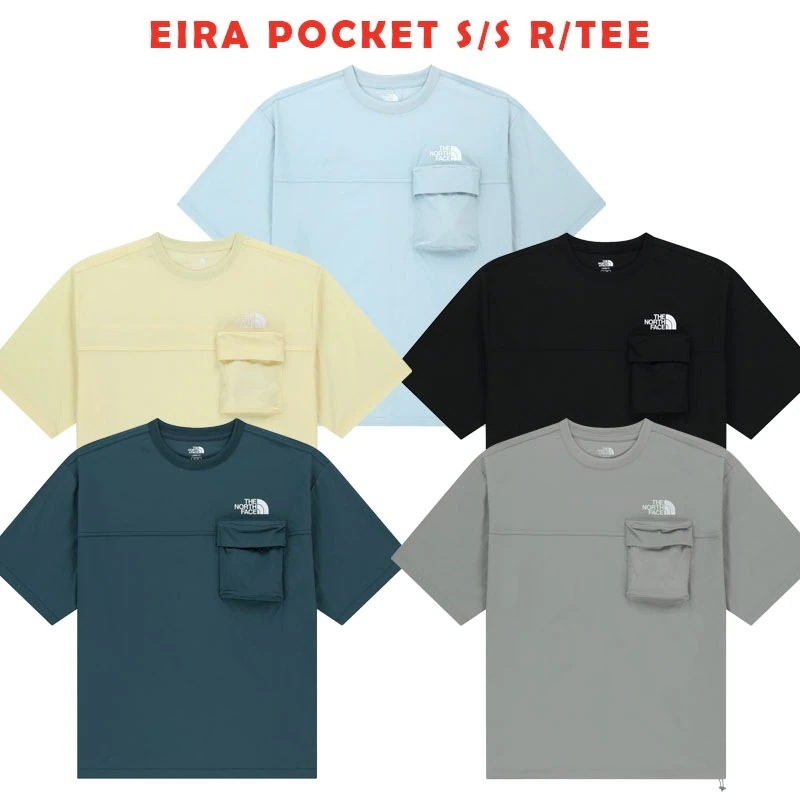 韓国正規品保証 関税負担なしNT7UR18J EIRA POCKET S S R TEEデイリー 基本 着装 男子 女子 人気 韓国 ファッション 男女共用 アウトドア