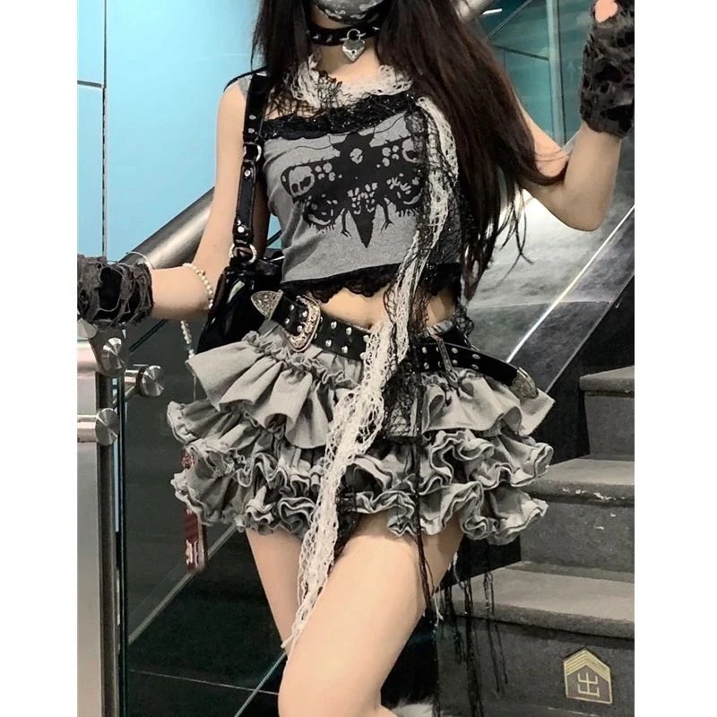 セットアップ 涼しく楽ちんセットアップかわいいメイド 誘惑スーツセクシーユニフォームミニスカートコスプレコスプレステージ衣装