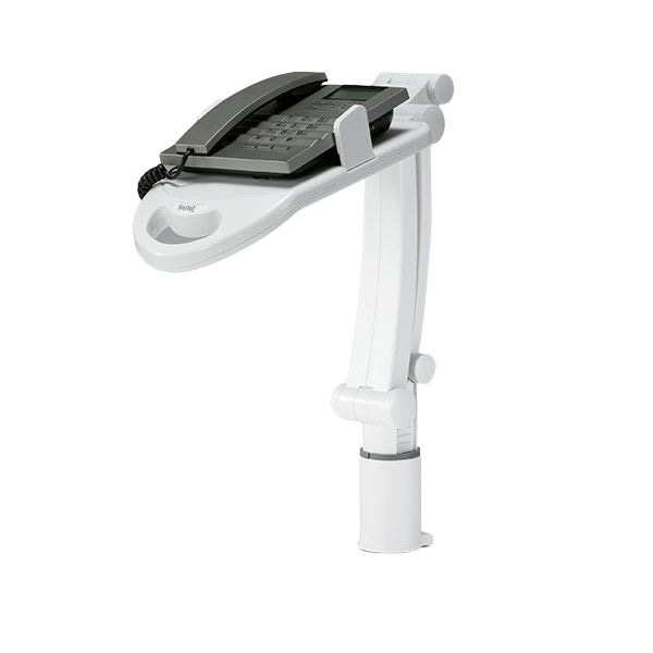 （まとめ）TANOSEE テレホンスタンドフレックス ホワイト 1台 組立品 (×3セット) 12,396円