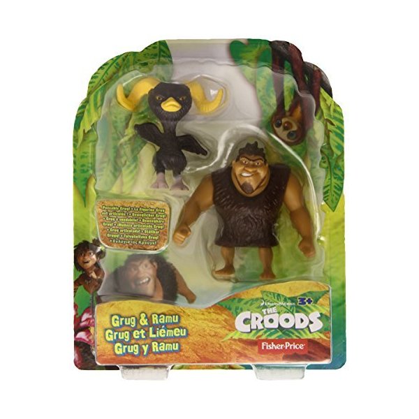 The Croods Movie 3 Inch Figure Grug & Ramu 並行輸入品