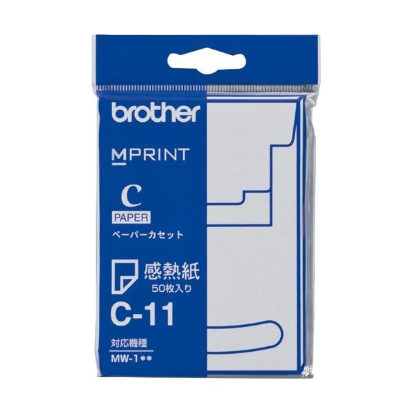(まとめ) ブラザー 感熱紙 A7サイズ C-11 1冊(50枚) (×30セット)