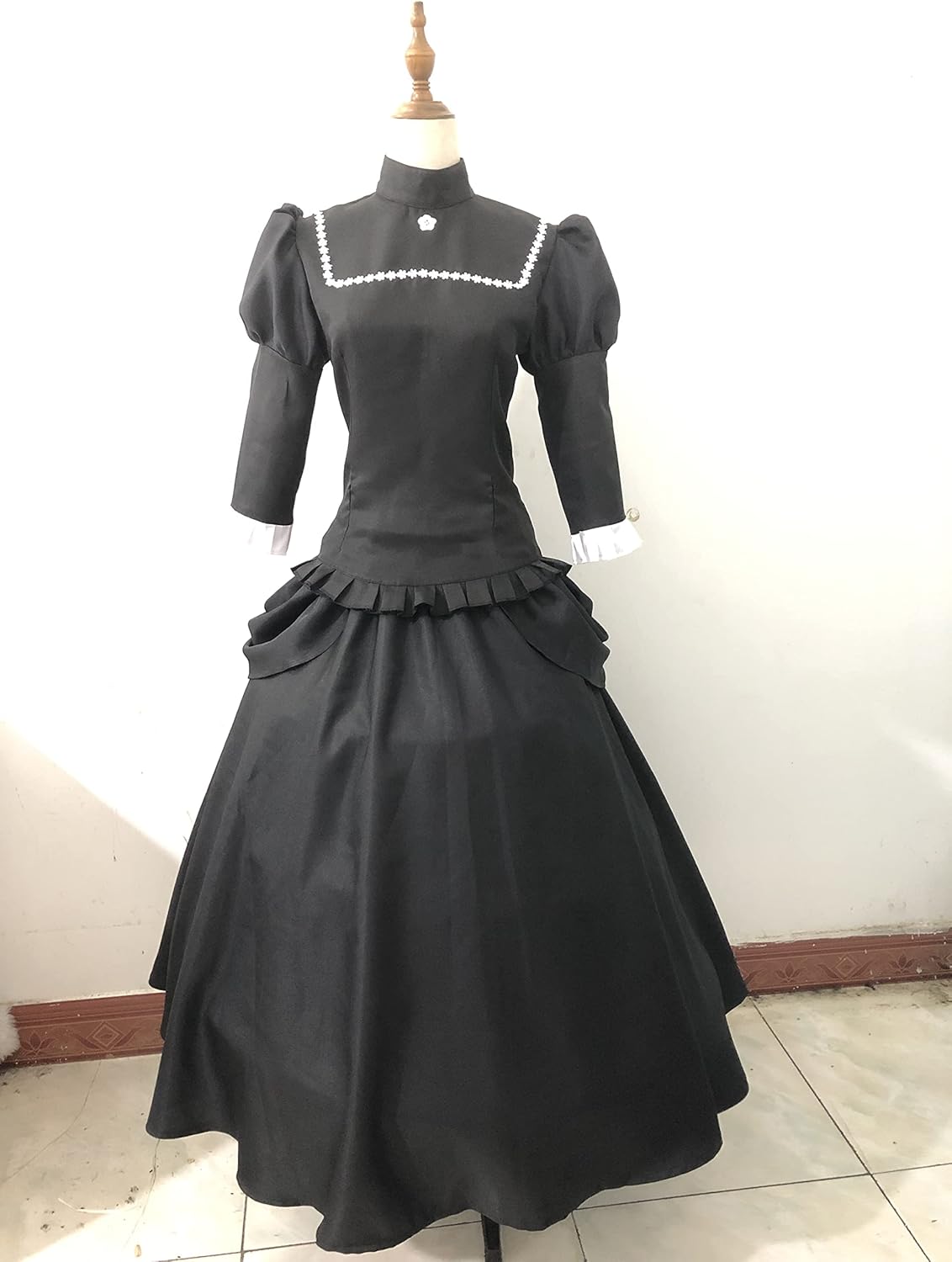 ゴールデンカムイ 家永カノ 黒いドレス コスプレ衣装 お盆 プレゼント 祭り 変装