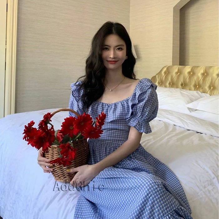 ワンピース 春 夏 秋 レディース きれいめ マキシ 半袖 Aライン ハイウエスト ボリューム袖 綿 着痩せ カジュアル エレガント シンプル 無地 おしゃれ 食事会 二次会 女子会 通勤 日常 デー