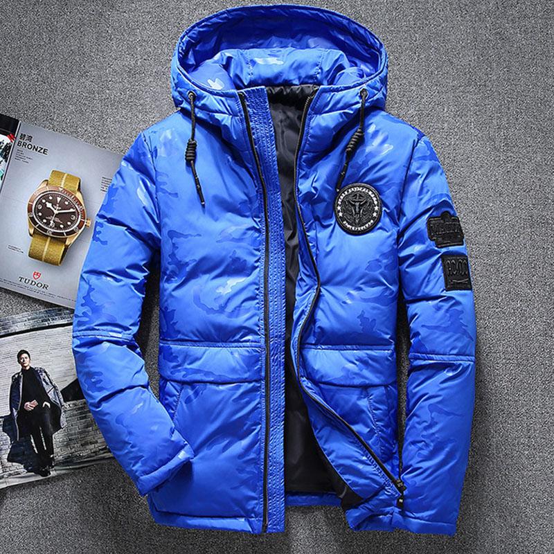 ダウンジャケットメンズ迷彩柄アウターダウン大きいサイズハイネック防寒フード付き紳士防寒防風秋冬あったかジャケット中綿コートカジュアル