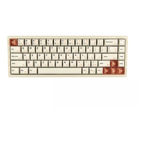 ゲーミングキーボード ラピッドトリガー/デュアルレール磁気スイッチ/E-Milky White Magger 68 HE Perform