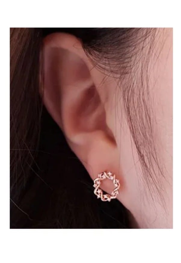 シルバーピアス SC1042シルバーワンタッチ リングピアス ボールドリングピアス