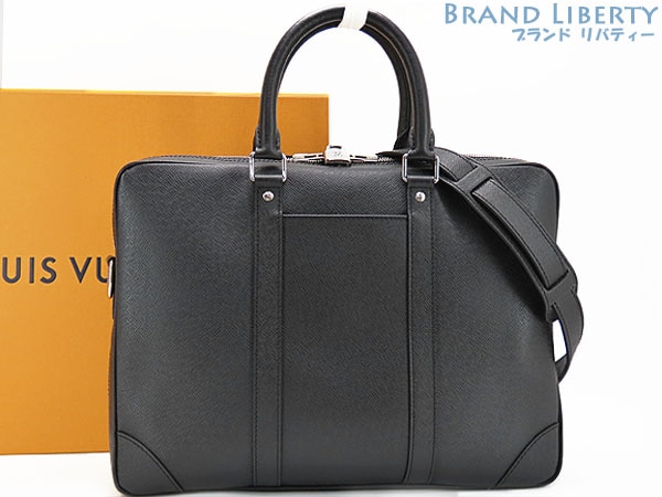 未使用ルイヴィトンタイガPDVポルトドキュマンヴォワヤージュ2WAYビジネスバッグブリーフケースブラックカーフレザーM30925 179,250円