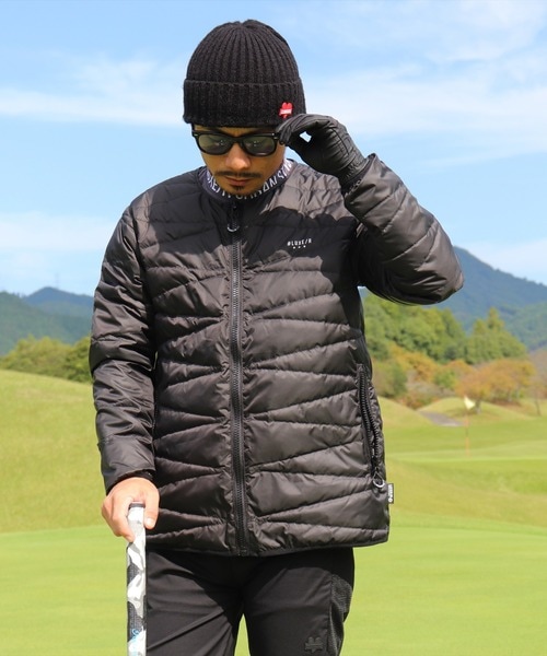 ダウンジャケット ダウン (RM)「LUXE/R GOLF」ダイヤキルト ライトウェイト ダウン ジャケット メンズ レディース