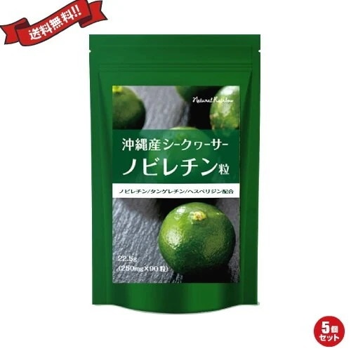 沖縄産シークヮーサー粒 90粒 5個セット