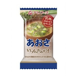 (まとめ買い)アマノフーズ いつものおみそ汁 あおさ 8g（フリーズドライ） 60個（1ケース）
